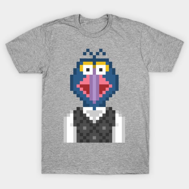 Gonzo The Muppets Pixel Character T-Shirt by Rebus28